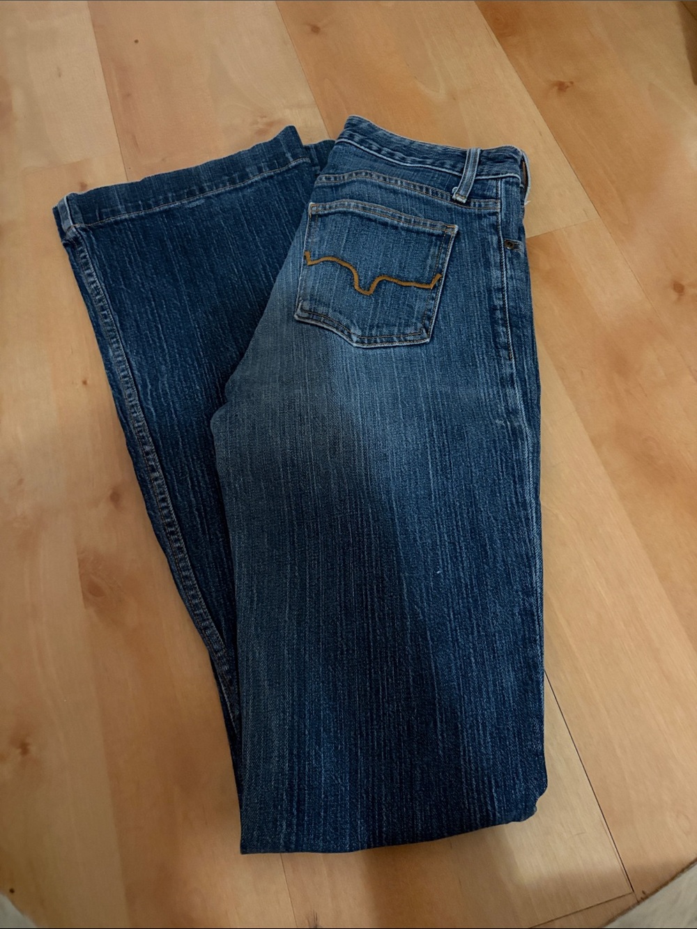 Kimes Ranch Dark Blue High-Rise Straight Jeans